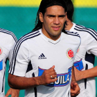 Falcao entrena con la selección colombiana.