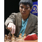 Wesley So hace un movimiento durante la final del Magistral. FERNANDO OTERO PERANDONES