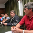 Marcos López, Gloria Pérez, Valcarce y Carballo, ayer.