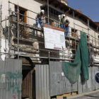 Fachada de la Casona de Puerta Castillo, cuyas obras de restauración está previsto que concluyan a finales de agosto.