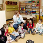 Niños de Navarra en su primer día de clase.