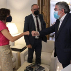 Imagen del encuentro con Uribes facilitada por Alcaldía. DL