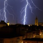 Tormenta por la ola de calor del verano pasado en León