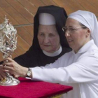 Las hermanas Tobiana y Marie Simon Pierre.