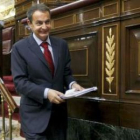 Jose Luis Rodríguez Zapatero, durante el Debate del estado de la Nación del año pasado.