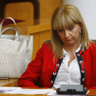 María Eugenia Gancedo, durante un Pleno, en una imagen de archivo.