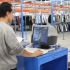 Interior de la plataforma logística de Inditex en León.