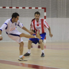 Un lance del encuentro inaugural del 3x1 entre el Bembibre PDM y La Bañeza.