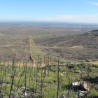 Paraje de Tabuyo afectado por el incendio. DL