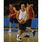 Juanjo Bernabé, capitán del equipo, en un entrenamiento esta temporada.