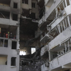 Imagen de un edificio bombardeado en Odesa. STEPAN FRANKO