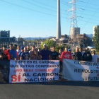 Un grupo de mineros de Astur Leonesa bloquean la central de Compostilla.