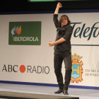 Rafael Amargo cerró la gala en el Bergidum con un baile flamenco .