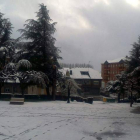 La nieve cayó ayer de forma significativa en Villablino.