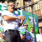 José Luis Prada, en la gran manifestación de Ponferrada.