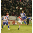 Gol de la pasada Liga de cabeza ante el Real Spórting B.