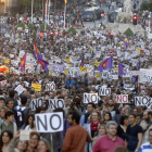 Participantes en la marcha Rodea el Congreso convocada por la Coordinadora 25-S. KIKO HUESCA