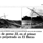 Noticia recogida en el Diario de León del 2 de marzo de 1991 en la que se recoge el atentado del Exército Guerrilleiro.