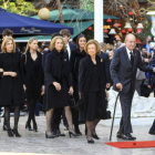 Imagen de la familia del rey Juan Carlos en el funeral de Constantino de Grecia. VLACHOS ALEXANDROS