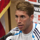 Ramos durante la rueda de prensa en las instalaciones de la Universidad de California.