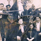 Escuadra Negra de Eirexalba (Lugo), milicia falangista que actuaba en O Incio y Sarriá.  CORTESÍA J. CABAÑAS