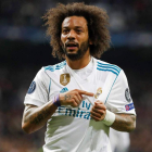 Marcelo fue uno de los jugadores más destacados del Madrid en el partido ante el PSG. JUANJO MARTÍN