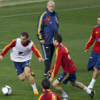 La selección entrenó ayer en La Rosaleda ante la mirada de más de 10.000 aficionados.