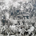 Mineros de Casetas en la época del accidente