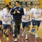 La plantilla entrenó ayer en el Palacio y hoy partirá rumbo al Olímpico de Granollers.