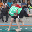 Raúl García y Javi Sancho en un combate decisivo de la base.