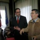 Javier Chamorro y Francisco Fernández, en una imagen de archivo, hablarán esta semana sobre el pacto