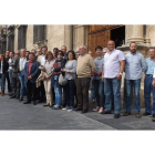 Los alcaldes socialistas de las cuencas mineras se reunieron el viernes en León para valorar la situación que atraviesa el sector. DL