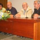 Kepa Sojo, Jaime Noguera, Julio Diamante y Luis Miguel Alonso, durante la mesa redonda