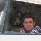 Ángel,  mientras trabajaba ayer por la tarde.