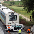 Momentos después del accidente. EL PROGRESO