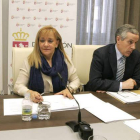 Jaime González, Isabel Carrasco, Emilio Gutiérrez y Belén Martín Granizo, ayer.