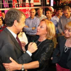 José Luis Rodríguez Zapatero, en el acto que tuvo lugar ayer, junto a los candidatos del PSOE.