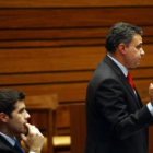 Otero y Castresana, en la sesión plenaria de ayer.