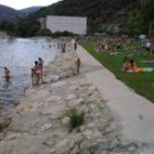 La playa fluvial de Villafranca del Bierzo, en el río Burbia, en una fotografía de archivo