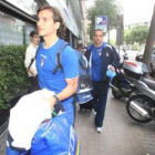 La afición berciana también estuvo en el entrenamiento de ayer.