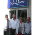 Eduardo Rodríguez (UEA), Luis Rodríguez Alfayate (Csica), María Ordás (CC.OO.) y Antonio Muñoz (UGT).