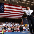 Mitt Romney durante su intervención en Cleveland, Ohio.