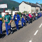 Los mineros que partieron de Villablino comenzando su recorrido hacia Madrid.