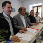 Cendón y Pellitero presentan la iniciativa del PSOE en el registro de la Diputación. RAMIRO