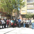 Los ediles del PP, junto a los vecinos de La Asunción.