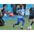 Matthieu, ausente ante el Deportivo, entrenó con normalidad y podrá jugar hoy. L. DE LA MATA