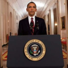 Obama, durante el anuncio desde la Casa Blanca.