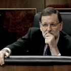 Mariano Rajoy, durante un pleno del Congreso el pasado mes de julio.
