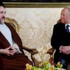 El presidente de Irán, Khatami, conversa con el presidente italiano