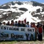 Participantes en el slalom reivindicativo de San Glorio, celebrado hace unos días aún con nieve